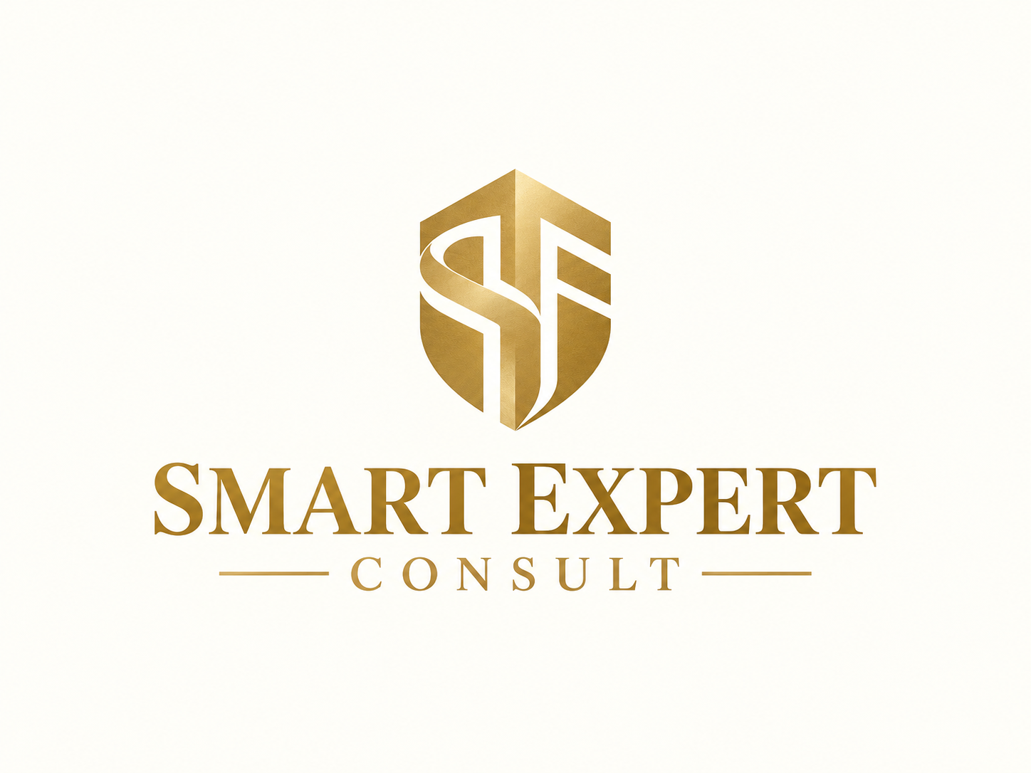 SMART EXPERT CONSULT, monogramă și logotip auriu aprobat